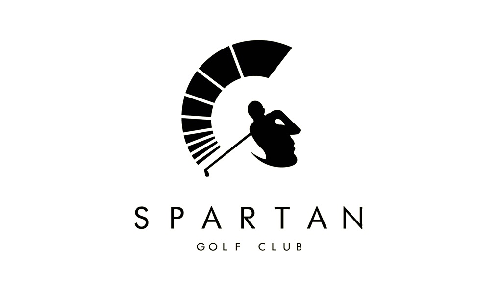 Good use of negative space in logos - Spartan Golf Club