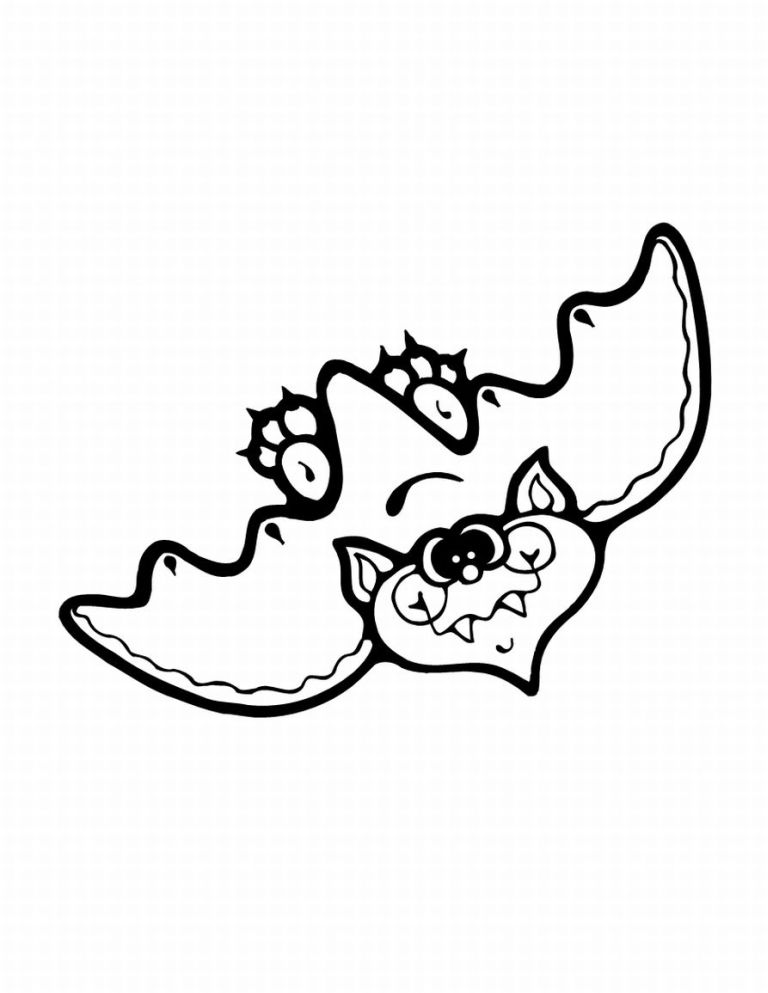 Bats Coloring Page