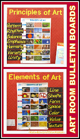 photo of: Art Room Bulletin Boards via RainbowsWithinReach