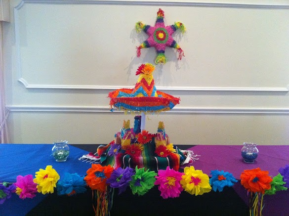 Mexican Themed Table Decorations : Mexican themed tablescape flower colorful backdrop with ... - Host a fiesta themed party with amazing menu ideas , drink recipes, dip recipes, and more.
