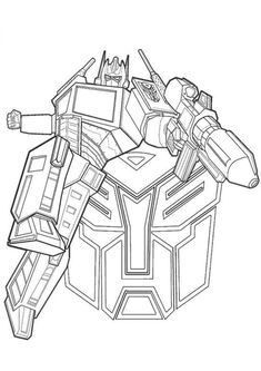 Top 7 Giant Robot Coloring Pages