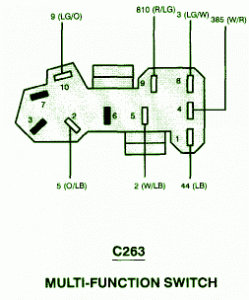 Fuse Box Ford 1998 Windstar Multi Function Switch Diagram