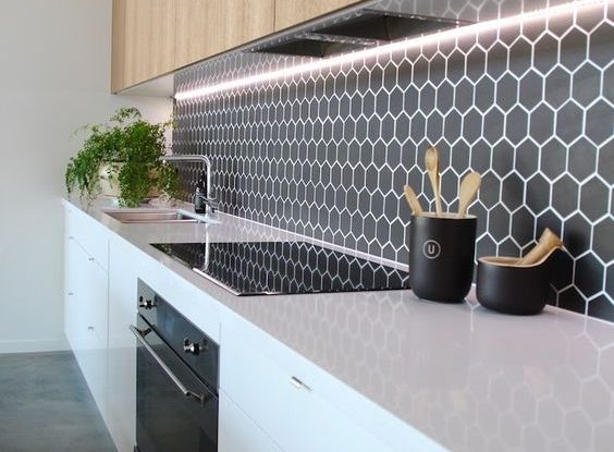 40 Motif  Keramik  Dinding Dapur  Minimalis Modern yang 