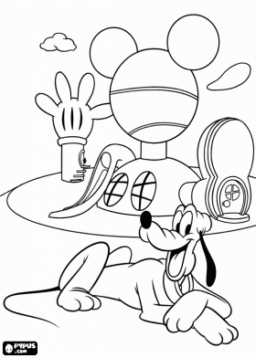 La Casa de Mickey Mouse para colorear - colorearrr