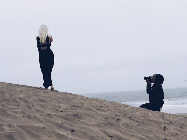 beach photoshoot interview yoga instructor san francisco 