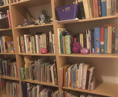 personal book shelf of Bridget Eileen