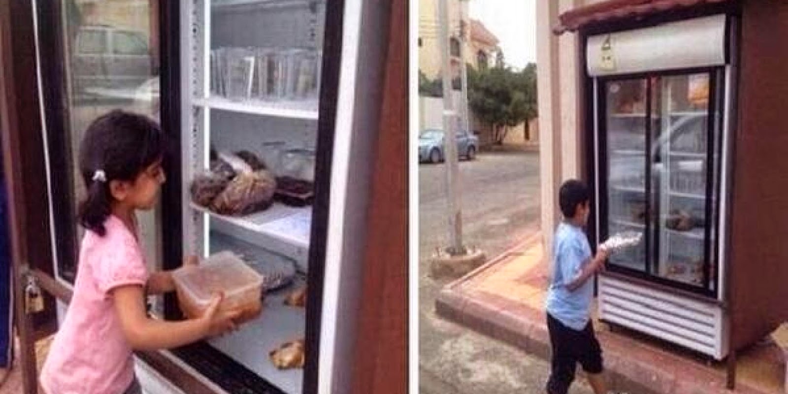 Anonymous Saudi Man Has A Beautifully Simple Idea To Feed The Poor With 'Charity Fridge'