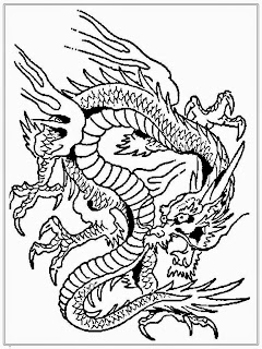 Dragon Adult Coloring Pages Free
