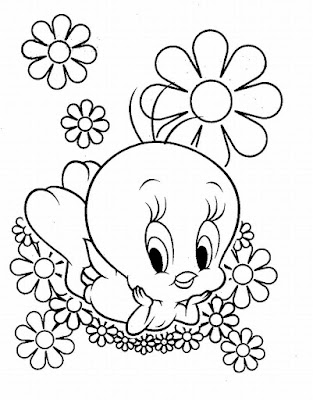 Desenhos para Colorir do Frajolas e Piu Piu – Imagens para Imprimir