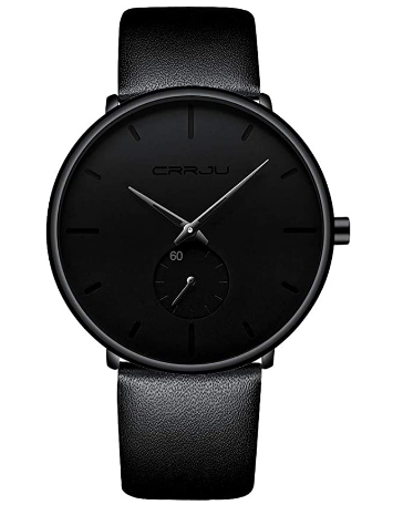 Mens Watches Ultra-Thin Minimalist Waterproof | Amazon 