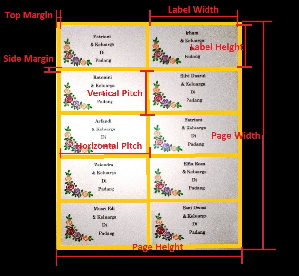 Cara Print atau Cetak Label Undangan di Microsoft Word 