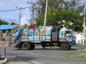 Patchwork Garbage Art Truck
