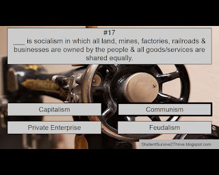 The correct answer is Communism.