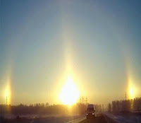 Sun dog effect-Three Sun in Sky 