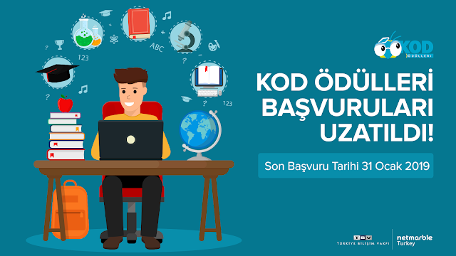 ​​​KOD Ödülleri’nin son başvuru tarihi 31 Ocak 2019’a uzatıldı