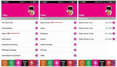  pada kesempatan hari ini saya membahas perihal √  Cara Daftar Paket Bebas Internet Tri 5GB Rp.3000