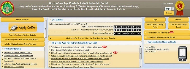 MP Scholarship Portal