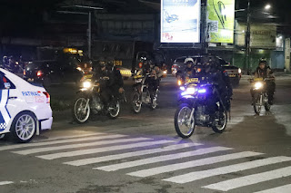 Pemantapan Harkamtibmas, Polres Pelabuhan Tanjung Perak Gelar Patroli Gabungan Skala Besar