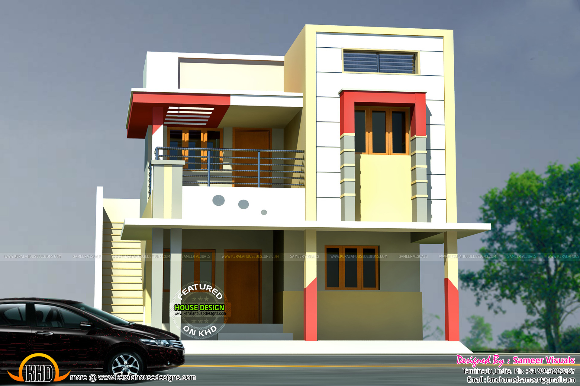 1600 sq ft Tamil  house  plan  Kerala home  design  and floor 