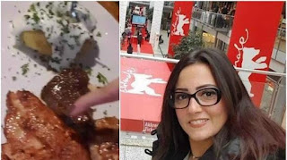 فيديو هجوم على نجمة مصرية لتناولها وجبة من لحم الكنغر والتمساح