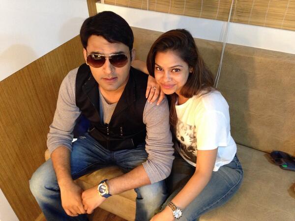 Kapil Sharma & Sumona Chakravarti Couple Wallpaper Download