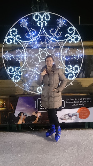 Girl on ice, skates