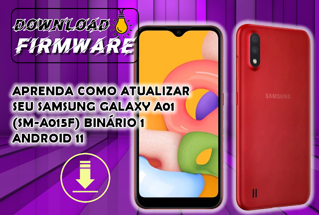 APRENDA COMO ATUALIZAR SEU SAMSUNG GALAXY A01 (SM-A015F) BINÁRIO 5 ANDROID 11