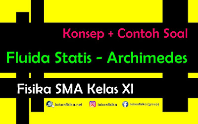 Konsep dan Contoh Soal Fluida Statis – Hukum Archimedes - Fisika SMA Kelas XI