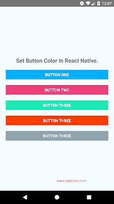 How Customize Button In React Native