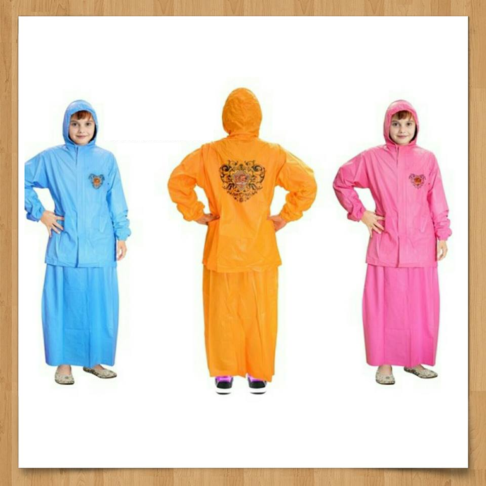 Jas Hujan Muslimah Jas Hujan Stelan Rok Anak Olive Jas Hujan Muslimah Jas Hujan Stelan Rok Anak Olive
