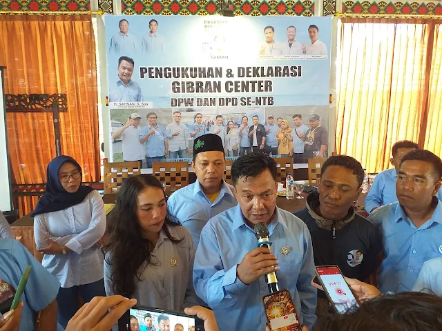 Gibran Center Provinsi NTB Optimis Prabowo-Gibran Menang Satu Putaran, Targetkan Suara Diatas 50 Persen, 2 Alasannya Ini