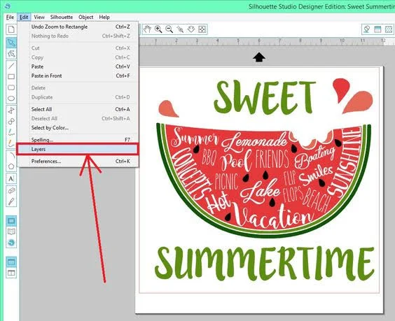 layers function, Silhouette Studio designer edition tutorials, Silhouette Design Studio tutorials, layers tool, silhouette tutorial