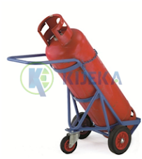 kijeka cylinder cart, kijeka hand truck, gas cylinder truck, double gas cylinder hand truck, cylinder lifter, hand cart, hand truck manufacturer in ahmedabad, kijeka engineers