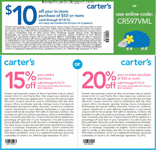 Free Printable Carter's Coupons