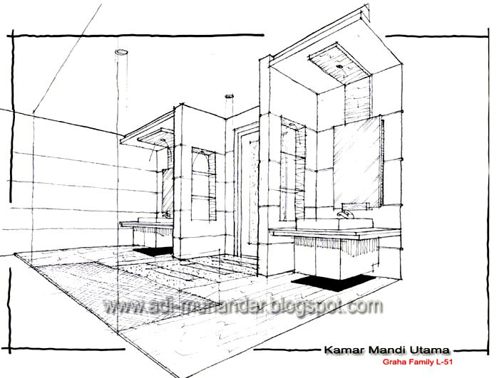Solusi desain interior Kamar mandi utama