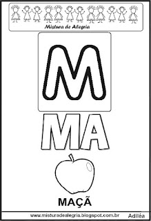 Cartaz das famílias silábicas do M