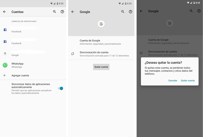 Quitar cuenta de google bypass