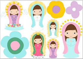 Clipart de Virgencitas Plis.