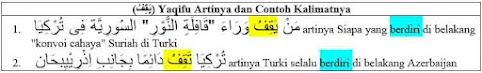 (يَقِفُ) Yaqifu Artinya, Contoh Kalimat dan Tashrif Lughowinya