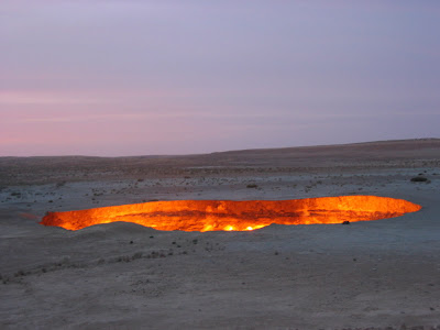 Derweze, also known as the "Door to Hell" 