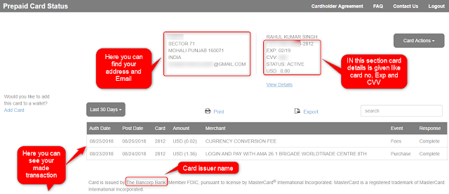 Prepaid Card Status Home page Brought to you by www.Techrajput.com