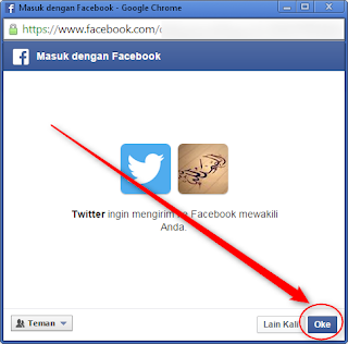 Cara Update Status Facebook Via Twitter