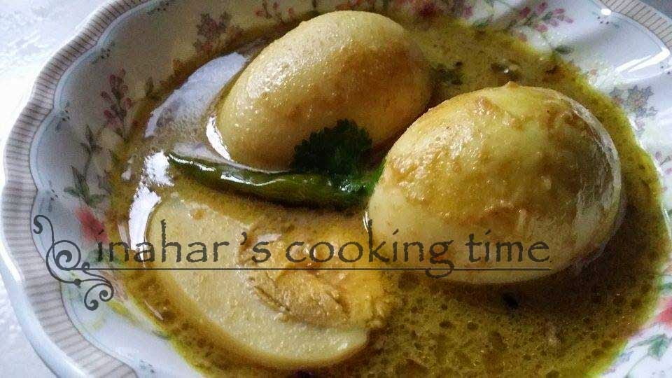 INAHAR'S COOKING TIME!: TELUR MASAK KURMA