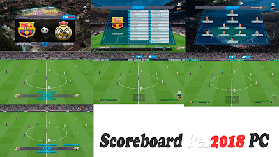 PES 2018 Lite & Simple Scoreboard v0.2a by CgM2k7