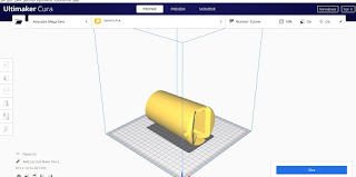 Cylinder with slot for box