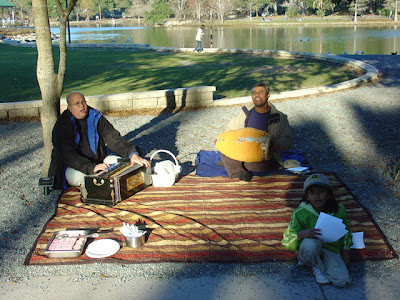 Devotees Chant at Tallahassee's Lake Ella