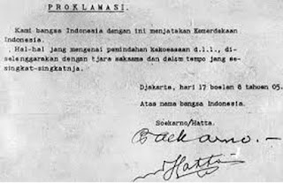  Tahukah anda moment yang paling bersejerah dan bangkitnya para pahlawan Indonesia dalam m Nih Sejarah Proklamasi dan Teks / Naskah Proklamasi Kemerdekaan RI