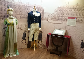 Regency costumes on display at the Jane Austen Centre in Bath