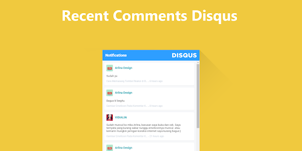 Memasang Recent Koment Disqus pada Blog