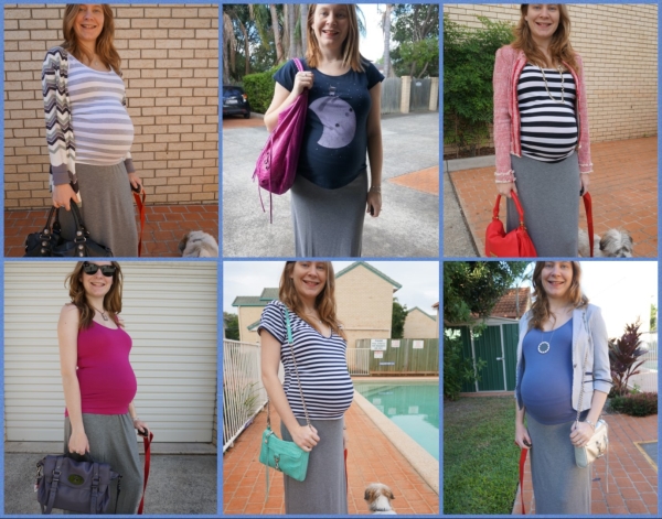 AwayFromTheBlue: 6 grey maxi skirt outfit ideas for Third Trimester Pregnancy dressing